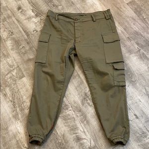 Fashion Nova Green Cargo Pants Joggers